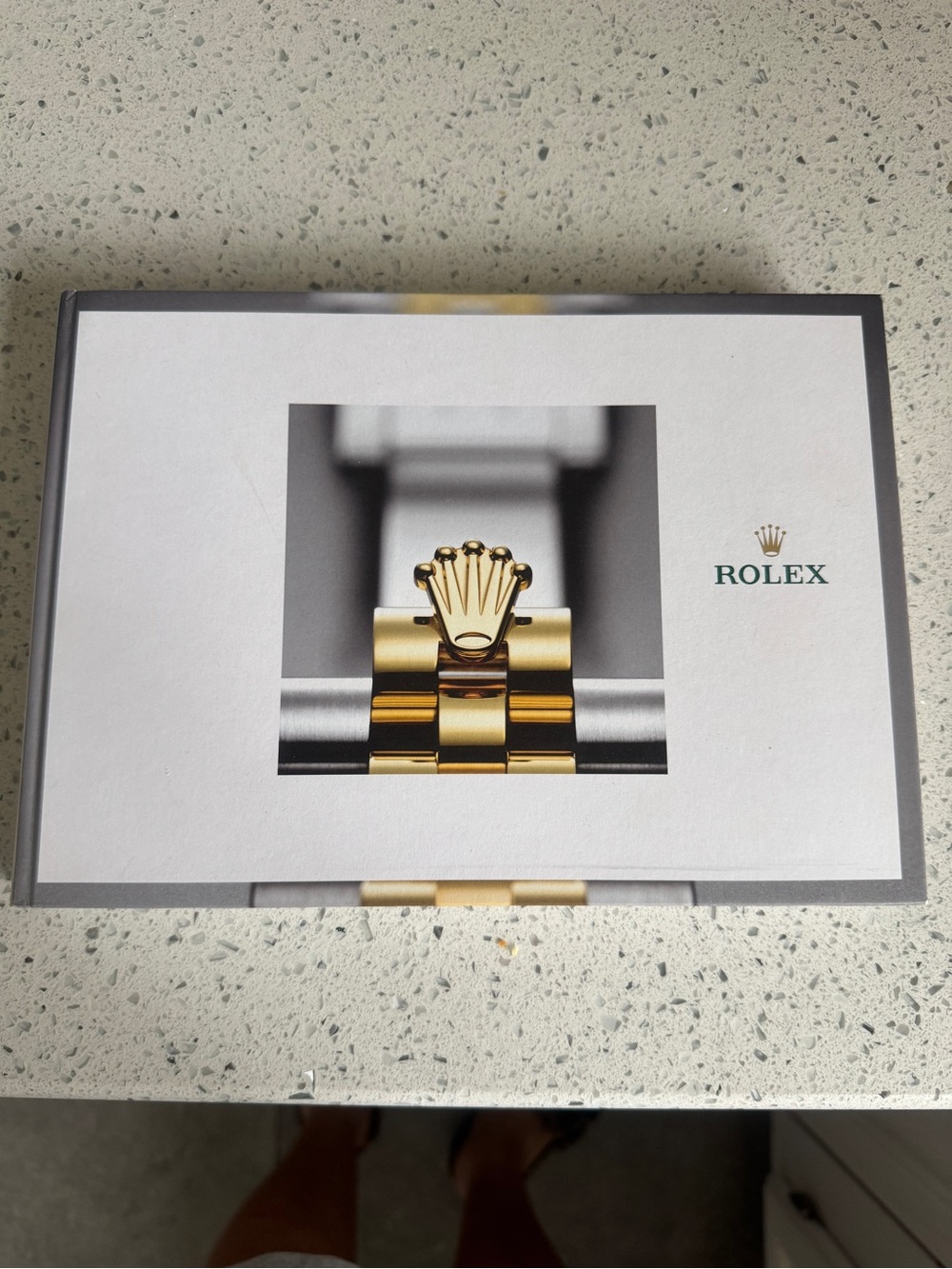 Official hardcover Rolex collection catalog from 2017–2018.